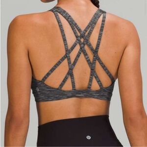 LULULEMON Free To Be Serene Sports Bra in Wee Are from Space Dark Carbon Ice